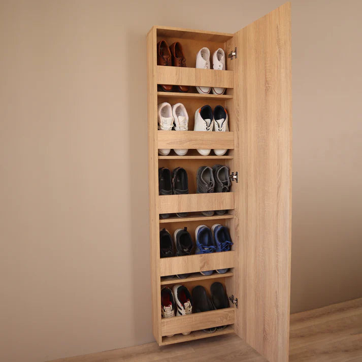 Meuble Porte-Chaussures avec Miroir Cadré