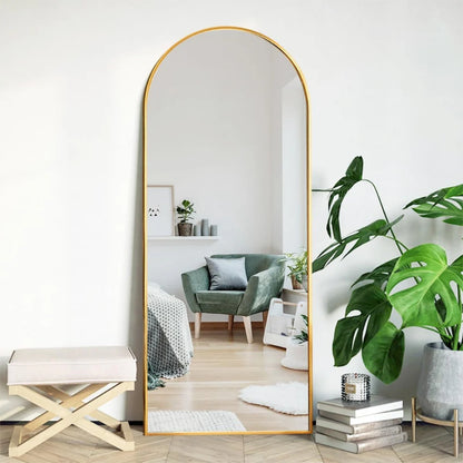 Miroir Arqué Grand Modèle Doré