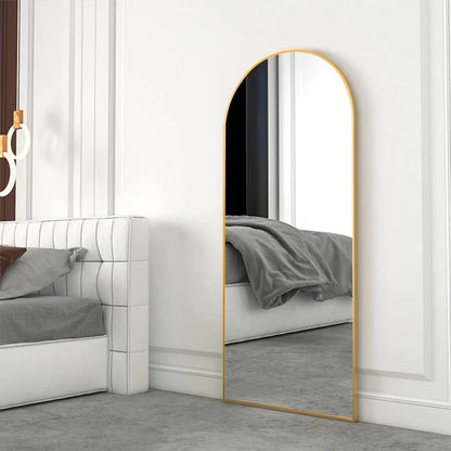 Miroir Arqué Grand Modèle Doré