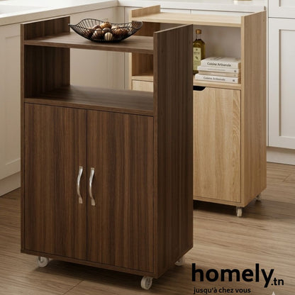 Meuble de Rangement Cuisine élégance avec Roues