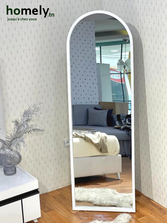 Miroir arqué blanc