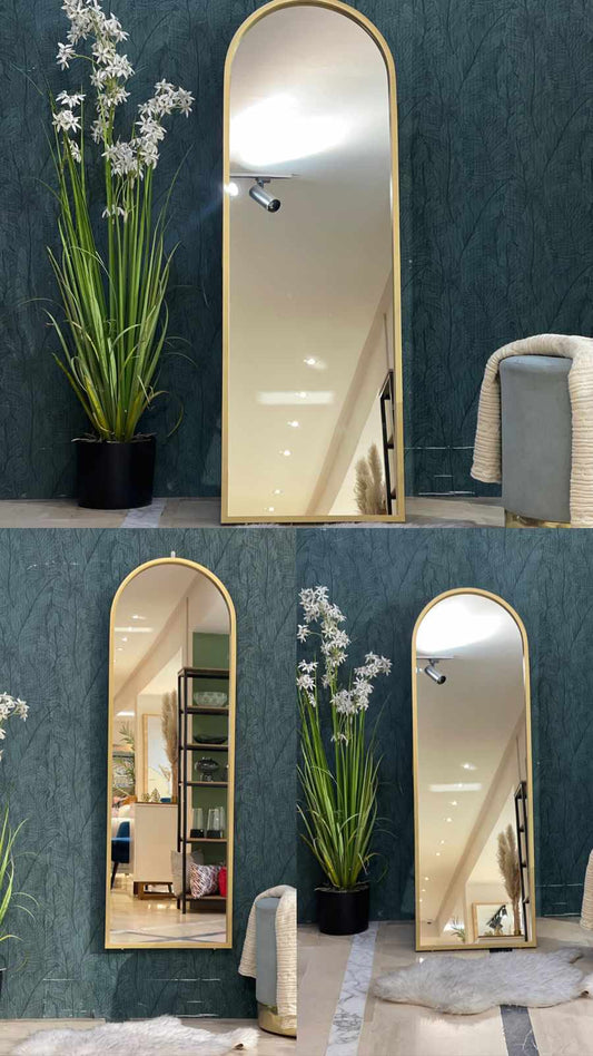 Miroir Arqué Doré