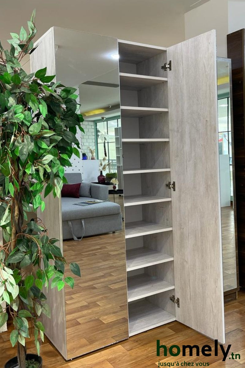 Meuble Reo deux portes avec Miroir