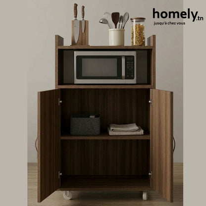 Meuble de Rangement Cuisine élégance avec Roues