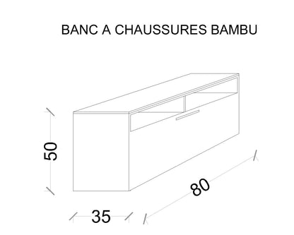 Banc  à  Chaussures Bambu