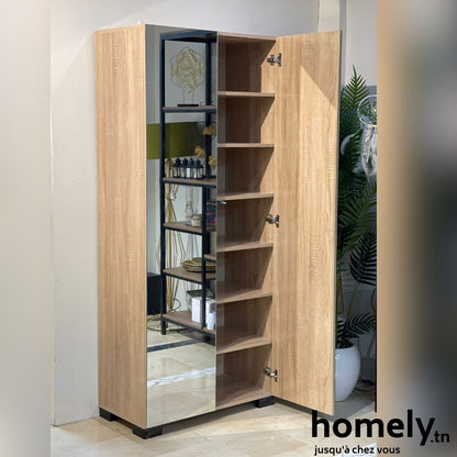 Meuble Reo deux portes avec Miroir