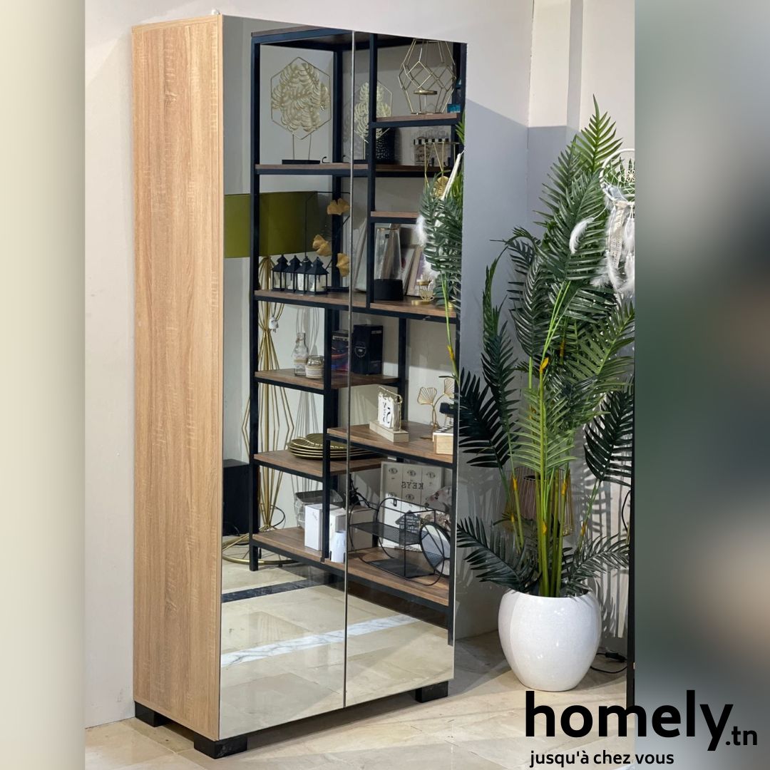 Meuble Reo deux portes avec Miroir