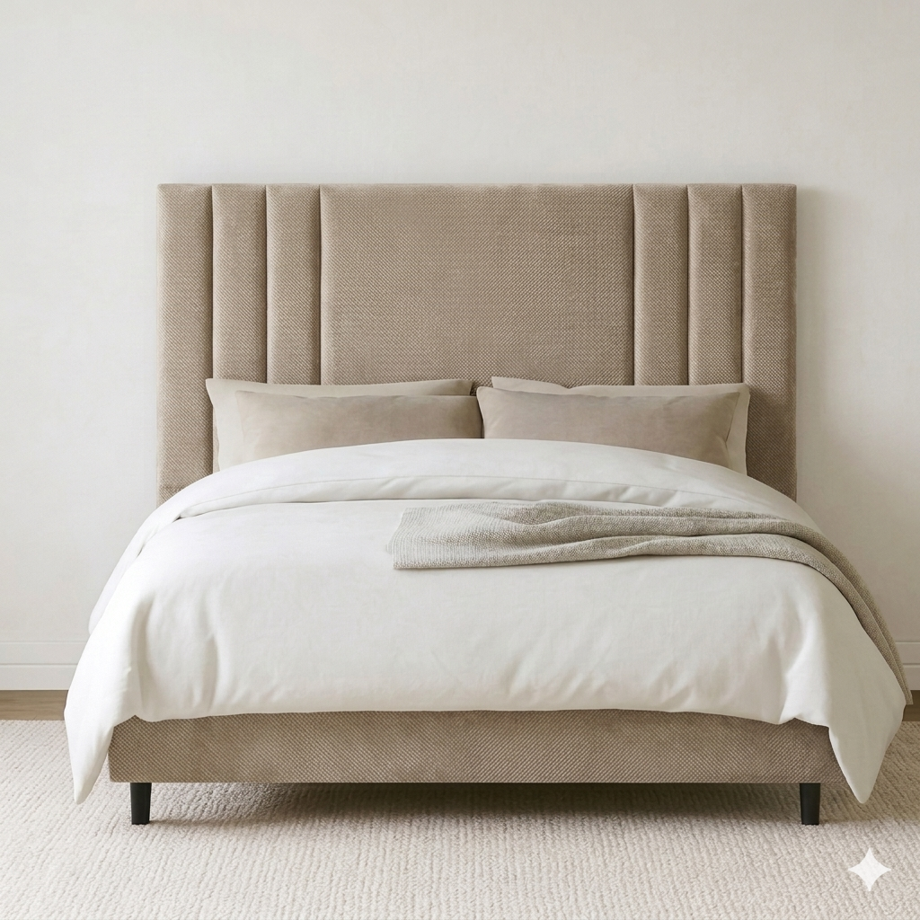 Lit 2 Places 160x190 Prestige Capitonné + Matelas Offert