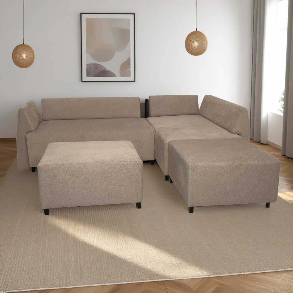 Canapé Puzzle Modulable 3 en 1 GRIS