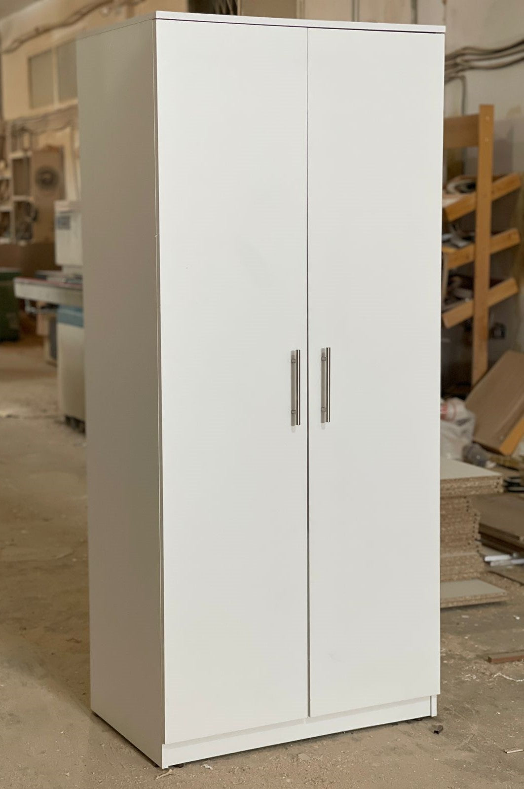 Armoire Elsa Blanche – Rangement 2 Portes