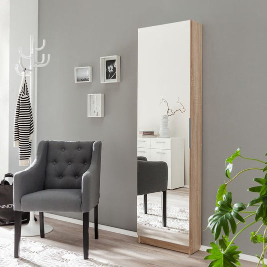 Meuble Porte-Chaussures avec Miroir pleine largeur