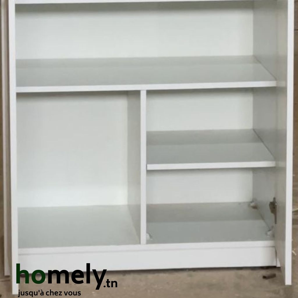 Armoire Elsa Blanche – Rangement 2 Portes