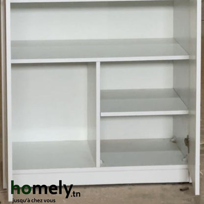 Armoire Elsa Blanche – Rangement 2 Portes