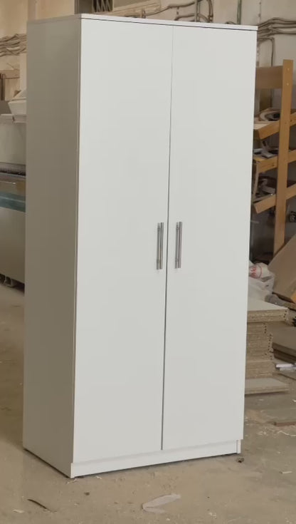 Armoire Elsa Blanche – Rangement 2 Portes