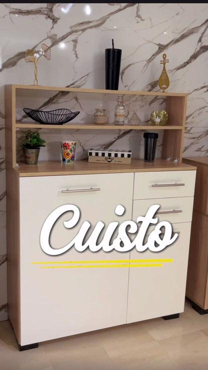 CUISTO – Buffet cuisine avec étagères